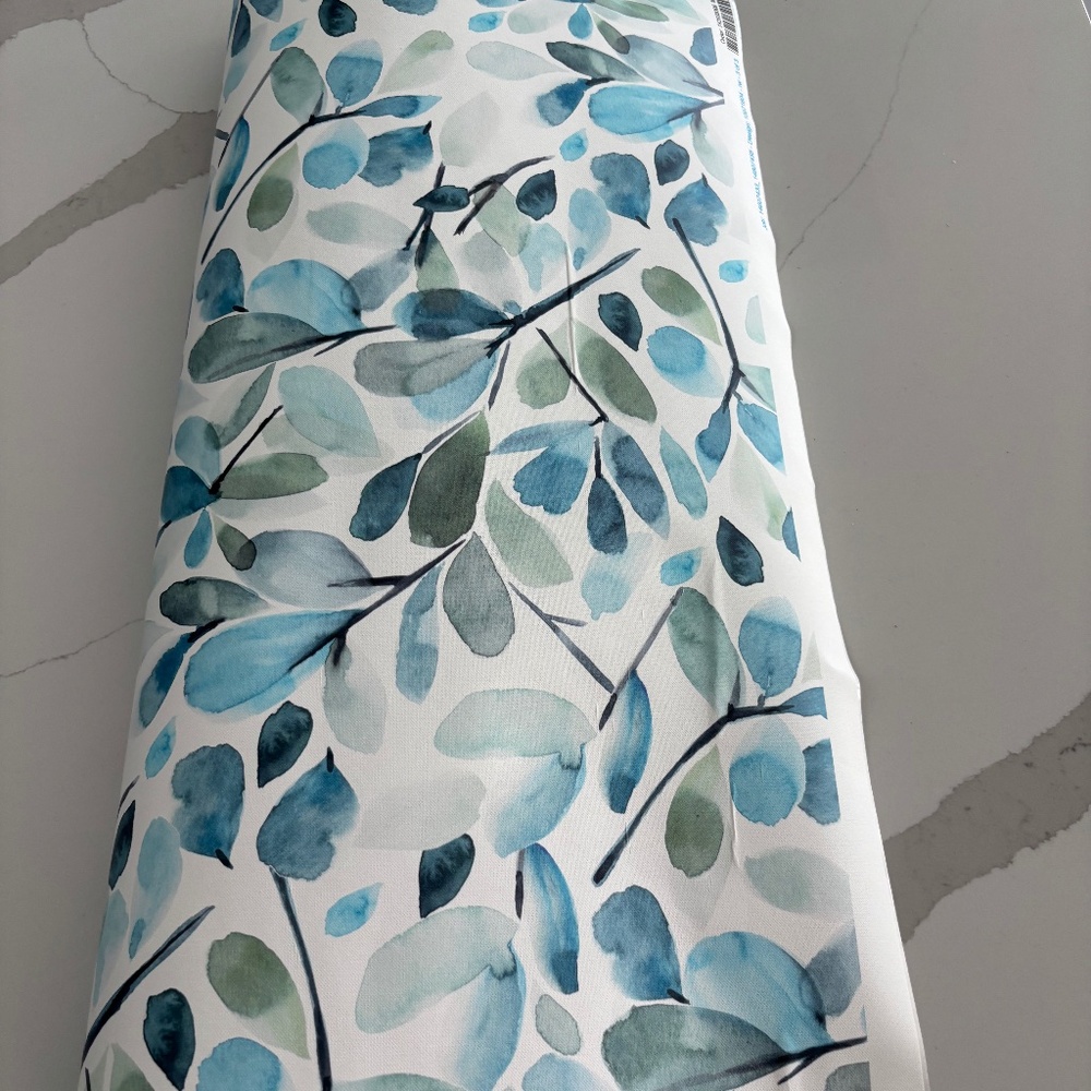 Spoonflower Blue Floral Wallpaper